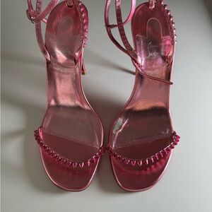 Christian Louboutin Pink Strappy Heels – EU 39 | Box & Dust Bags Included